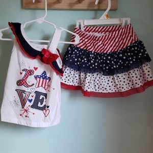🇺🇸🎆Two-piece stars & stripes outfit🇺🇸🎆